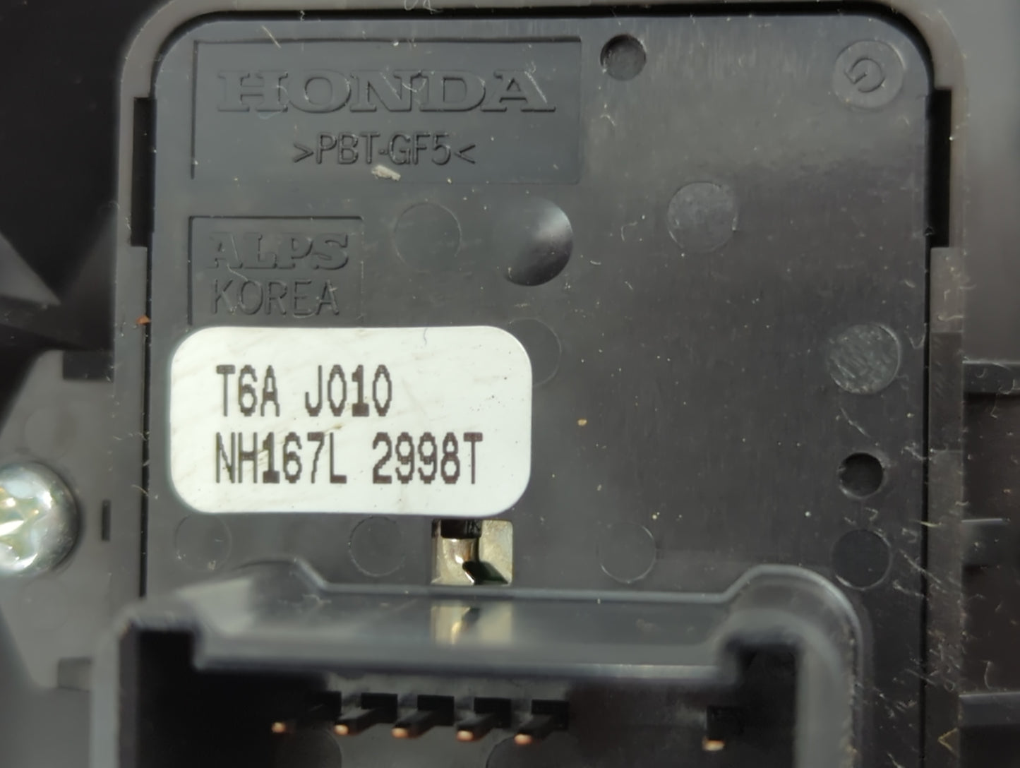 2016-2021 Honda Civic Master Power Window Switch Replacement Driver Side Left P/N:NH167L 2998T T6A J010 Fits OEM Used Auto P