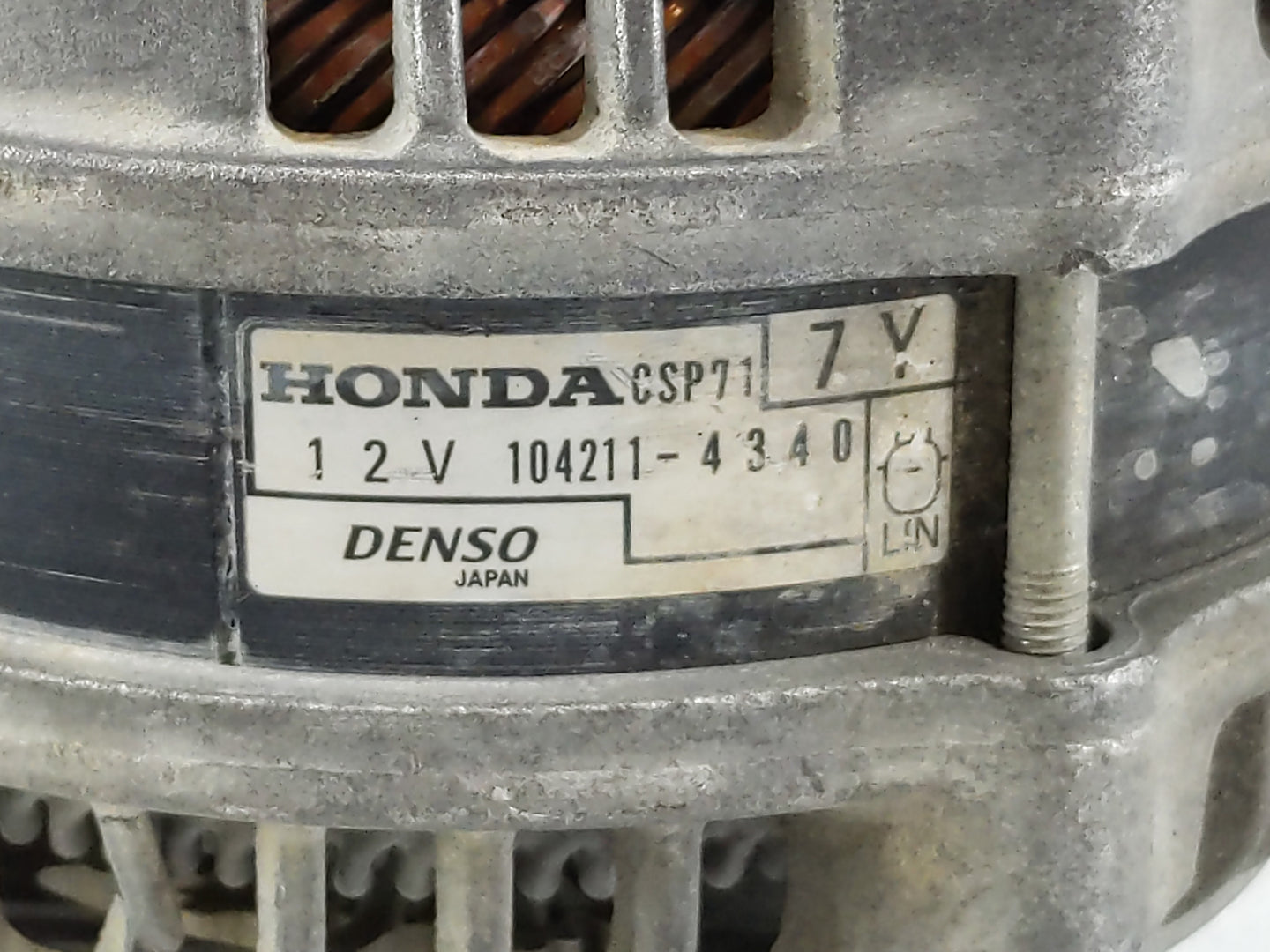 2017-2022 Honda Civic Alternator Replacement Generator Charging Assembly Engine OEM P/N:104211-4340 Fits OEM Used Auto Parts