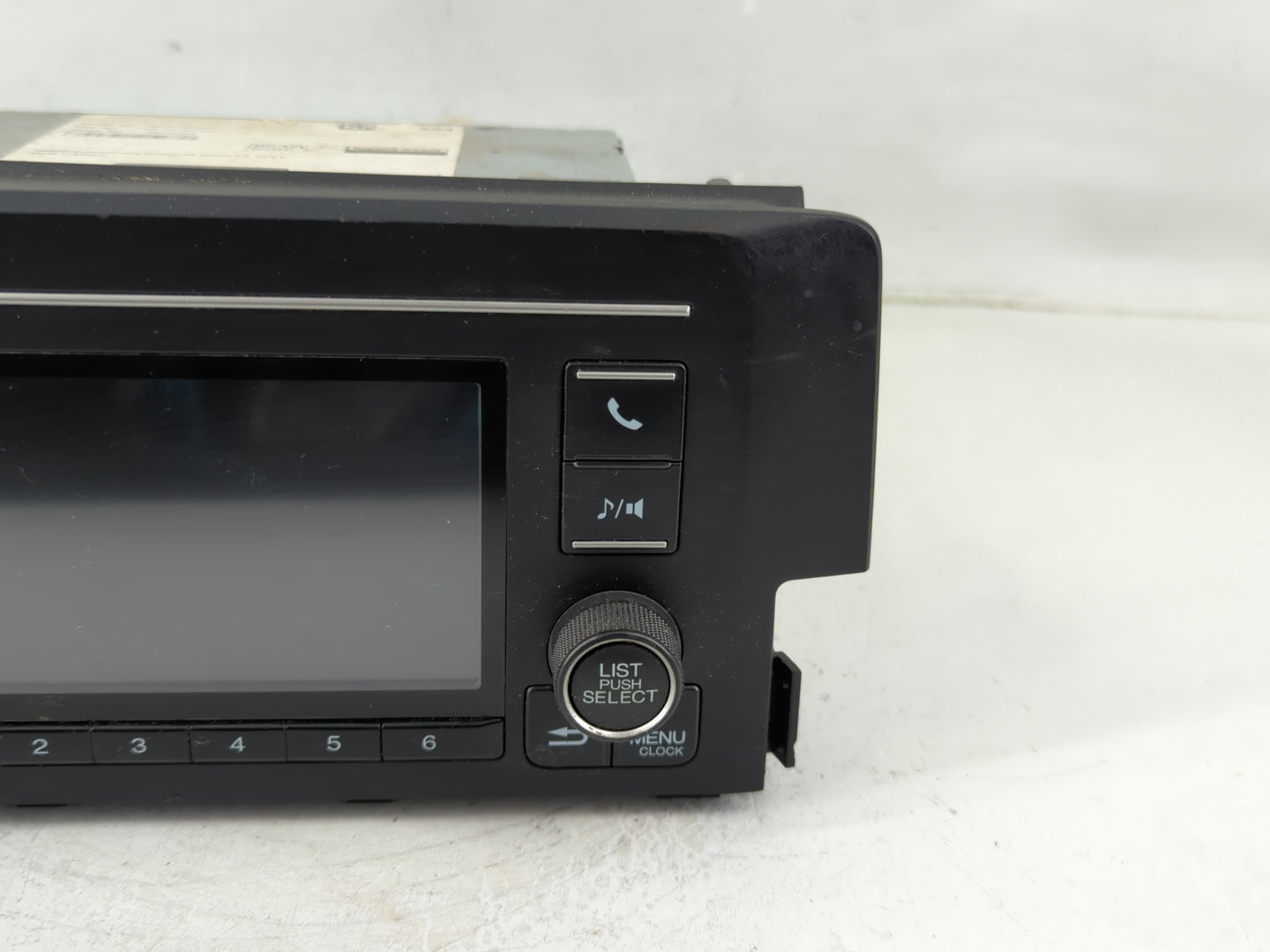 2019-2021 Honda Civic Radio AM FM Cd Player Receiver Replacement P/N:39100-TBA-A41 Fits Fits 2019 2020 2021 OEM Used Auto Pa