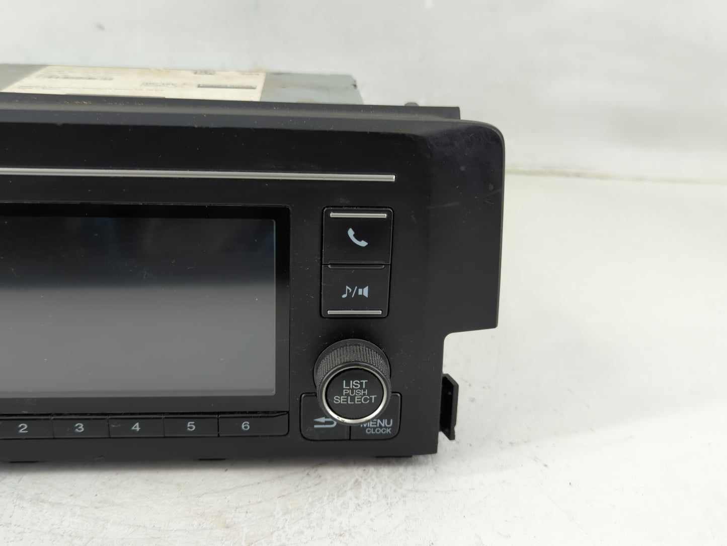2019-2021 Honda Civic Radio AM FM Cd Player Receiver Replacement P/N:39100-TBA-A41 Fits Fits 2019 2020 2021 OEM Used Auto Pa