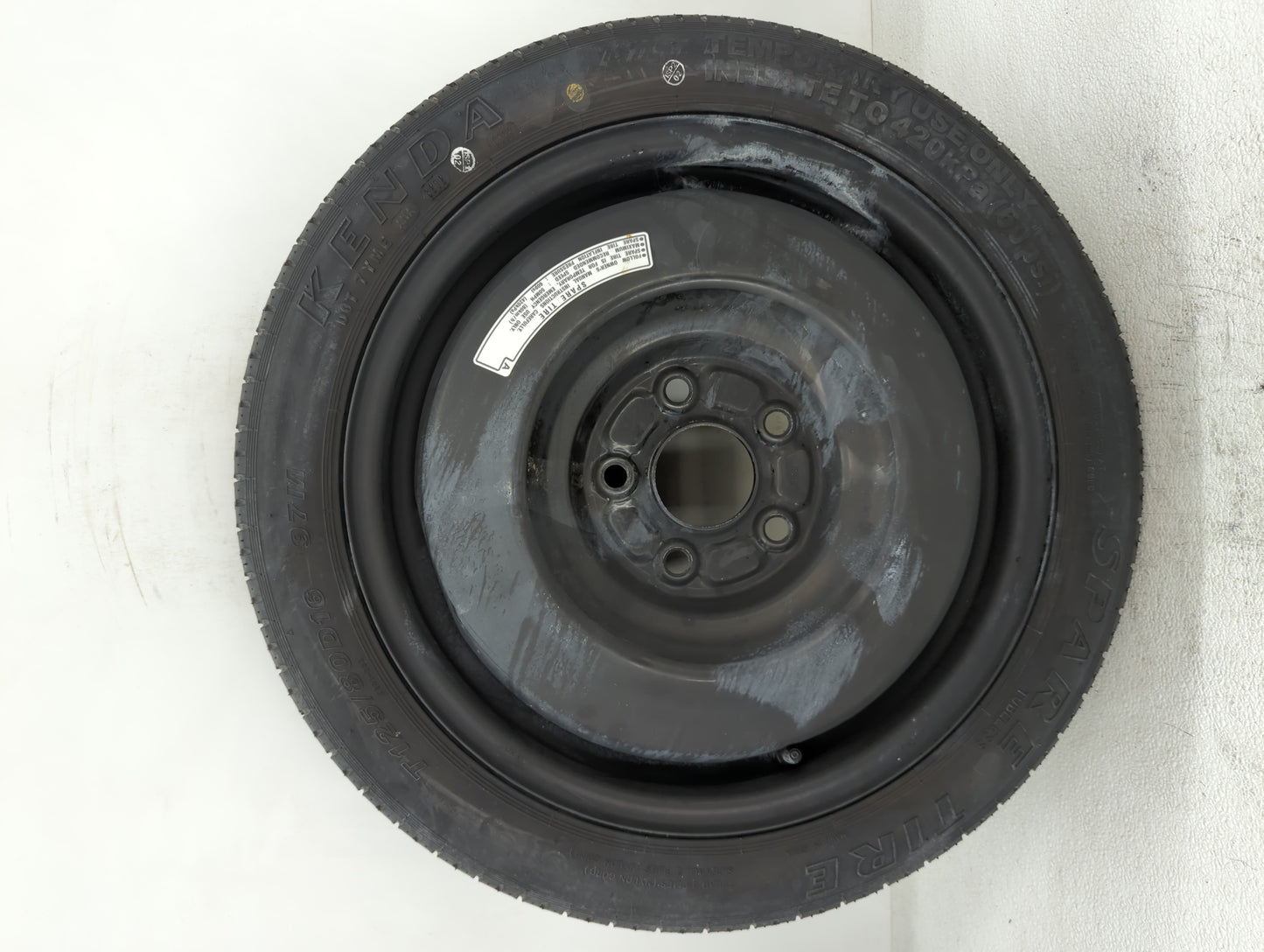 2019 Honda Civic Spare Donut Tire Wheel Rim Oem - Oemusedautoparts1.com