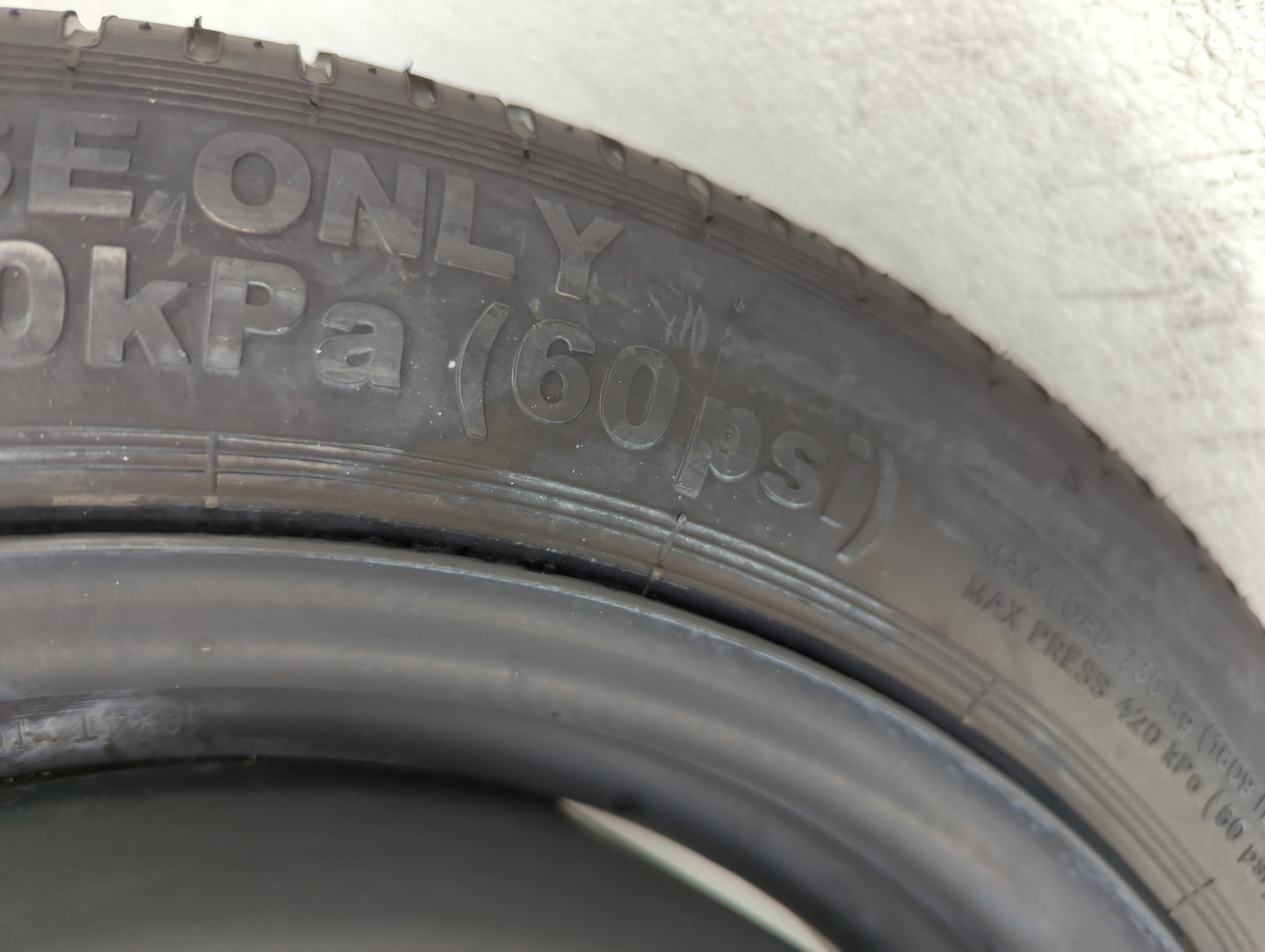 2019 Honda Civic Spare Donut Tire Wheel Rim Oem - Oemusedautoparts1.com