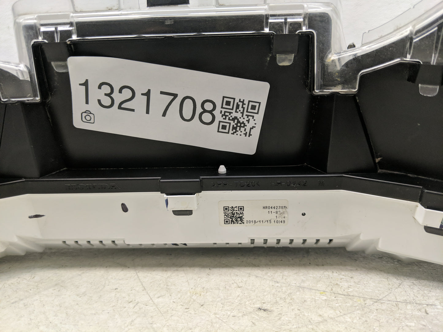 2019 Honda Civic Instrument Cluster Speedometer Gauges P/N:78100-TBA-A910-M1 Fits OEM Used Auto Parts - Oemusedautoparts1.co