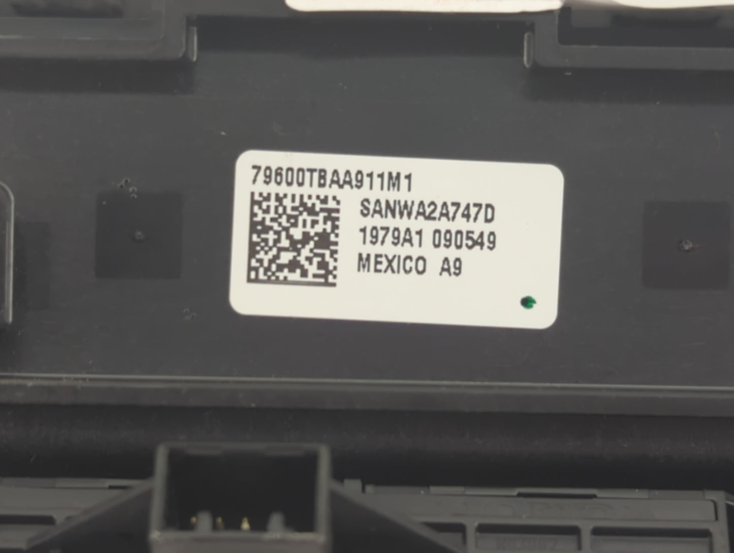2019-2021 Honda Civic Climate Control Module Temperature AC/Heater Replacement P/N:1979A1 090549 Fits Fits 2019 2020 2021 OE