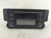 2019-2021 Honda Civic Radio AM FM Cd Player Receiver Replacement P/N:39100-TBA-A41 Fits Fits 2019 2020 2021 OEM Used Auto Pa
