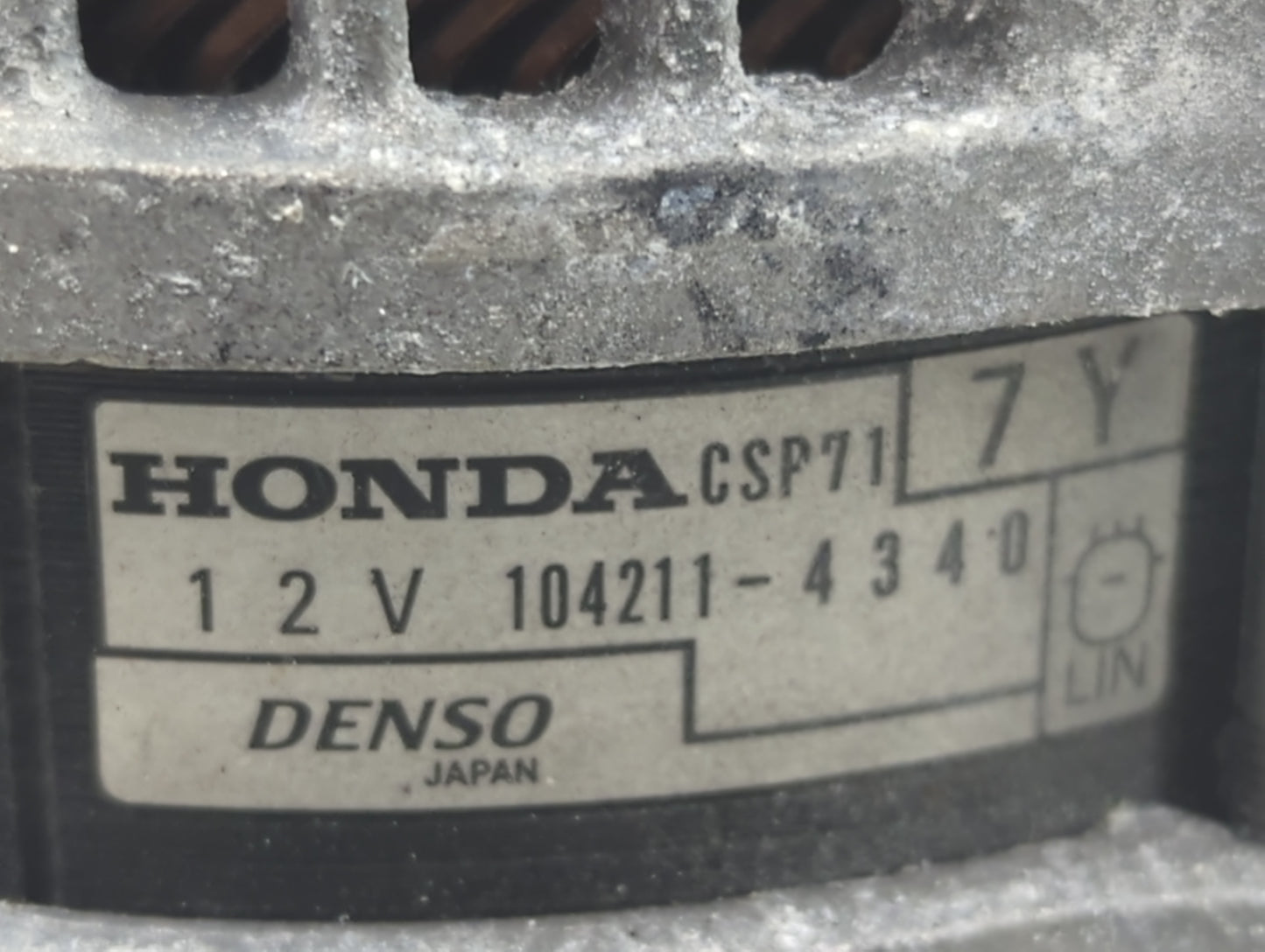 2017-2022 Honda Civic Alternator Replacement Generator Charging Assembly Engine OEM P/N:104211-4340 Fits OEM Used Auto Parts