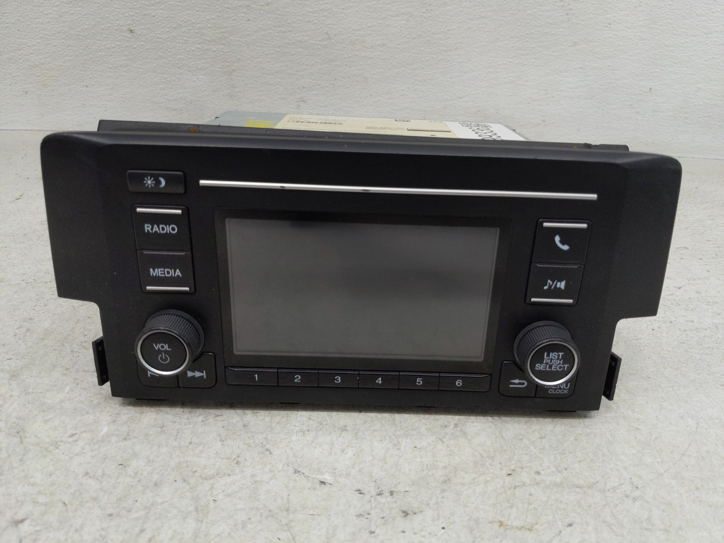 2019-2021 Honda Civic Radio AM FM Cd Player Receiver Replacement P/N:39100-TBA-A41 Fits Fits 2019 2020 2021 OEM Used Auto Pa