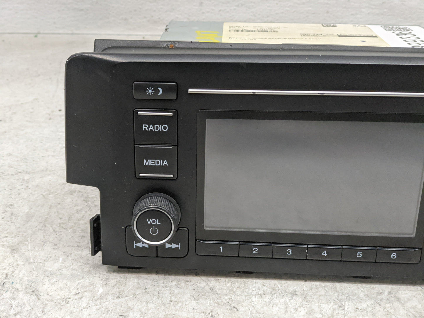 2019-2021 Honda Civic Radio AM FM Cd Player Receiver Replacement P/N:39100-TBA-A41 Fits Fits 2019 2020 2021 OEM Used Auto Pa
