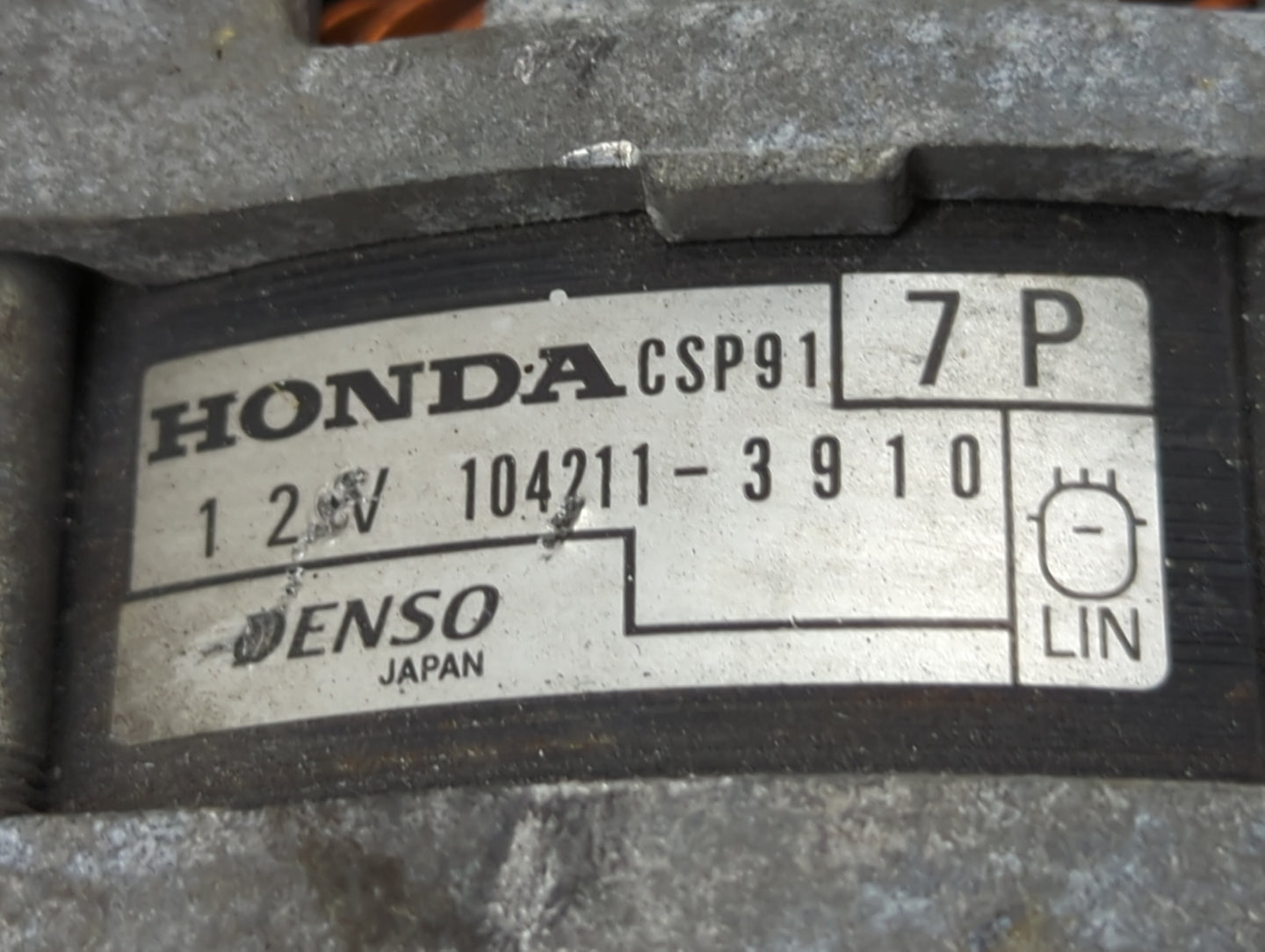 2016-2022 Honda Civic Alternator Replacement Generator Charging Assembly Engine OEM P/N:104211-3910 311005BAA01 Fits OEM Use