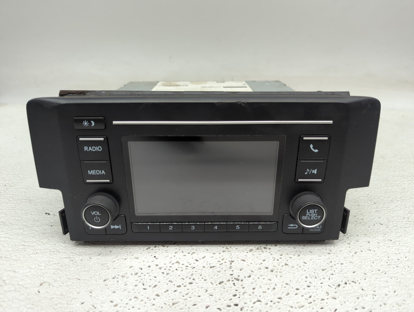2019-2021 Honda Civic Radio AM FM Cd Player Receiver Replacement P/N:39100-TBA-A41 Fits Fits 2019 2020 2021 OEM Used Auto Pa