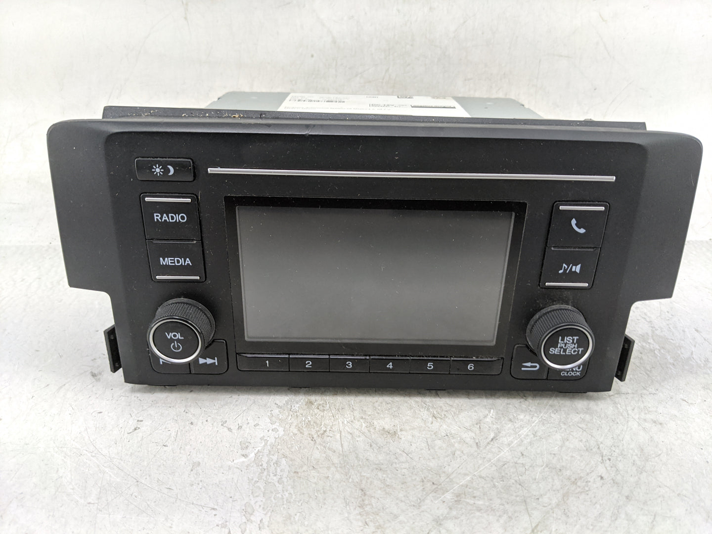 2019-2021 Honda Civic Radio AM FM Cd Player Receiver Replacement P/N:39100-TBA-A41 Fits Fits 2019 2020 2021 OEM Used Auto Pa
