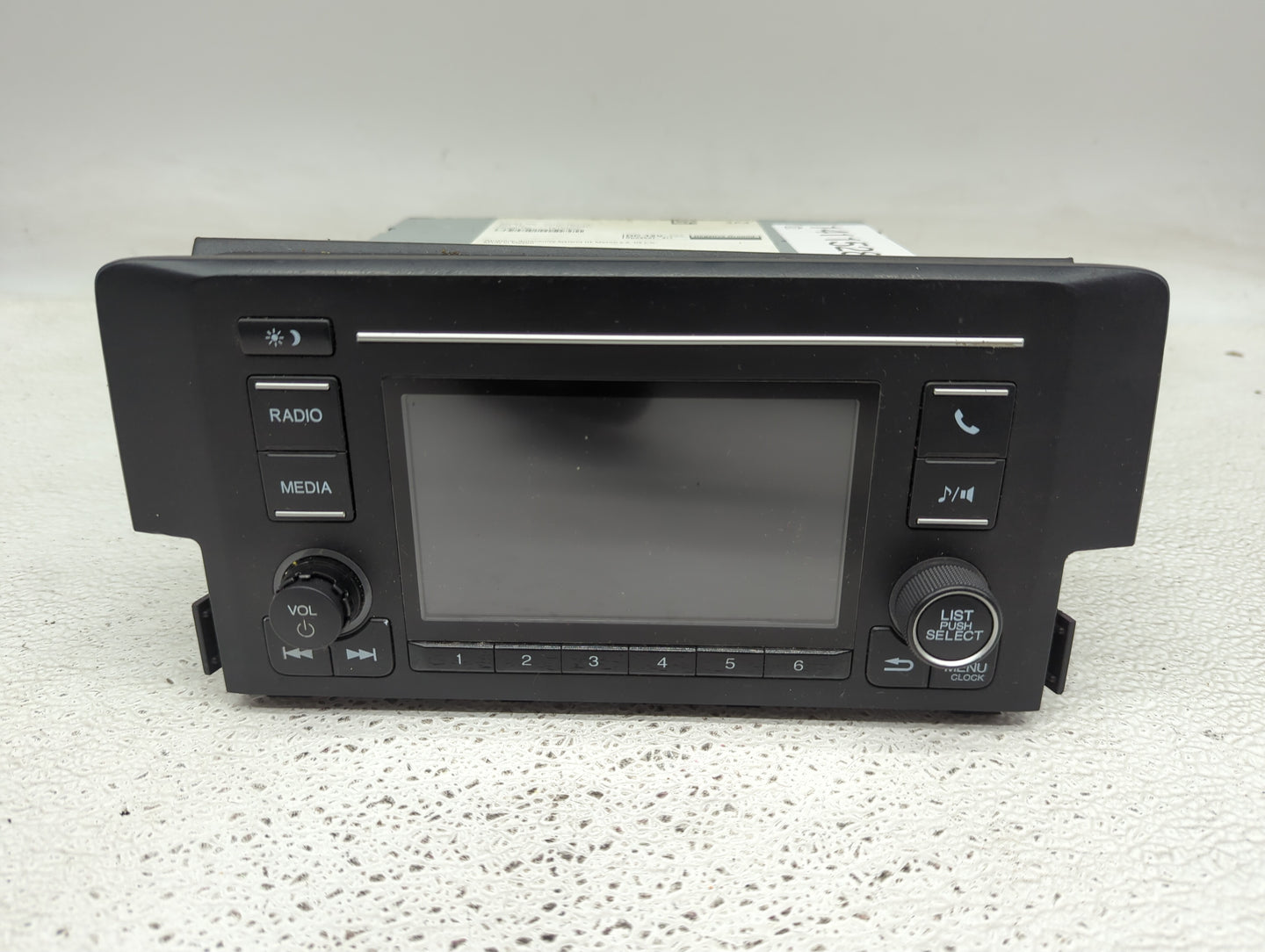 2019-2021 Honda Civic Radio AM FM Cd Player Receiver Replacement P/N:39100-TBA-A41 Fits Fits 2019 2020 2021 OEM Used Auto Pa