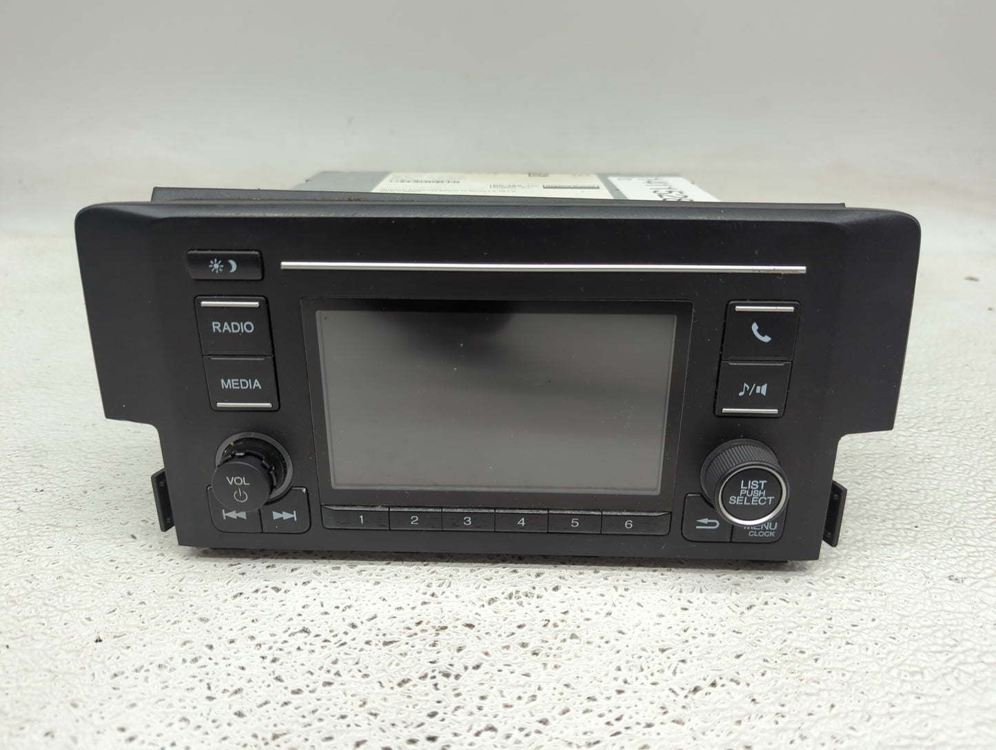 2019-2021 Honda Civic Radio AM FM Cd Player Receiver Replacement P/N:39100-TBA-A41 Fits Fits 2019 2020 2021 OEM Used Auto Pa