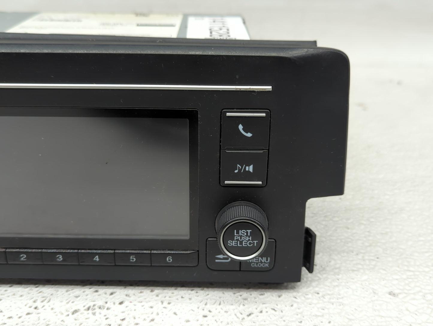 2019-2021 Honda Civic Radio AM FM Cd Player Receiver Replacement P/N:39100-TBA-A41 Fits Fits 2019 2020 2021 OEM Used Auto Pa