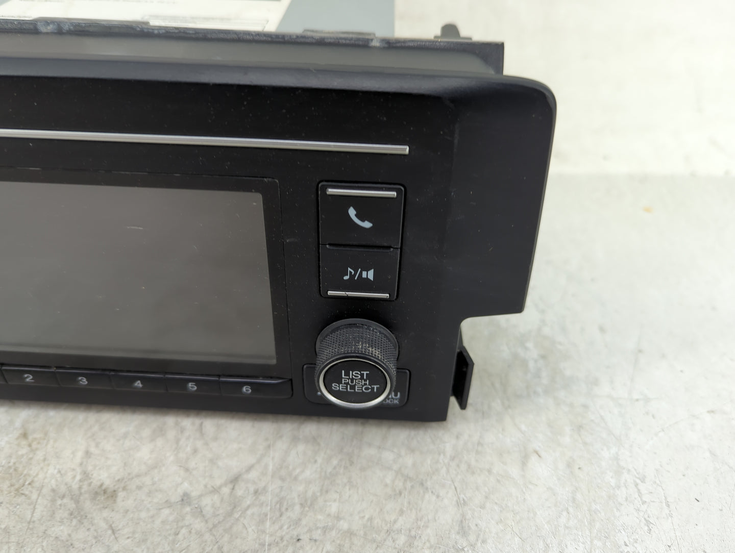 2019-2020 Honda Civic Radio AM FM Cd Player Receiver Replacement P/N:39100-TBA-A41 Fits Fits 2019 2020 OEM Used Auto Parts -
