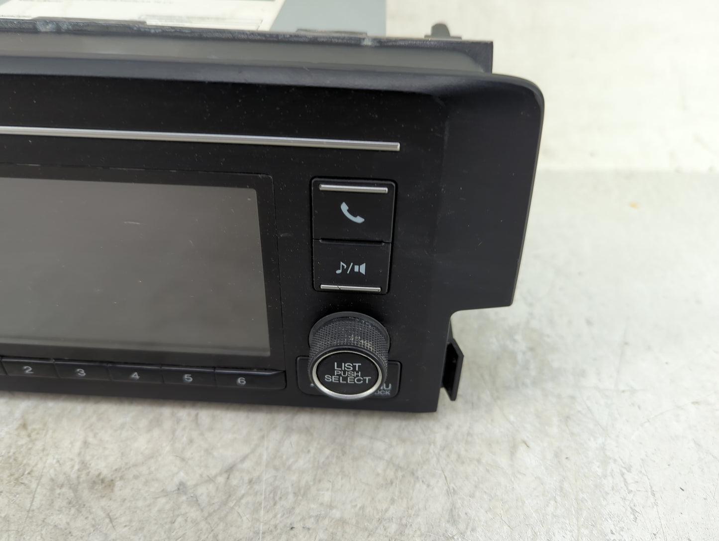 2019-2020 Honda Civic Radio AM FM Cd Player Receiver Replacement P/N:39100-TBA-A41 Fits Fits 2019 2020 OEM Used Auto Parts -