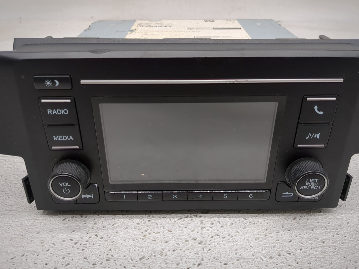2019-2021 Honda Civic Radio AM FM Cd Player Receiver Replacement P/N:39100-TBA-A41 Fits Fits 2019 2020 2021 OEM Used Auto Pa