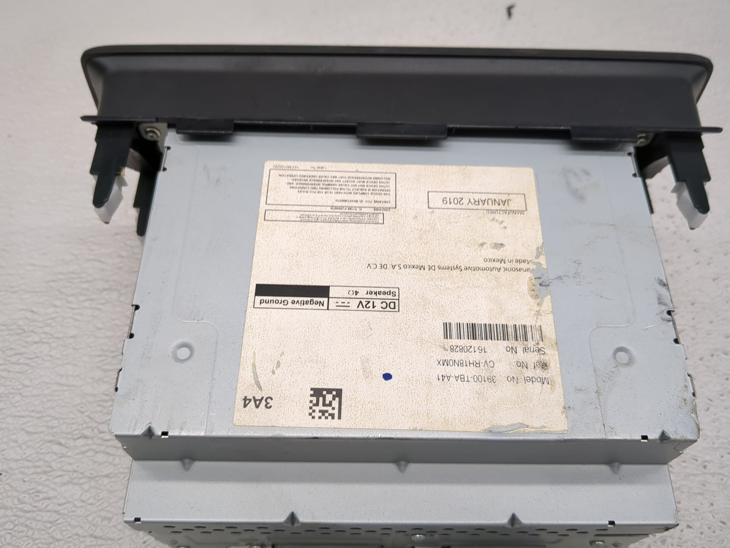 2019-2021 Honda Civic Radio AM FM Cd Player Receiver Replacement P/N:39100-TBA-A41 Fits Fits 2019 2020 2021 OEM Used Auto Pa