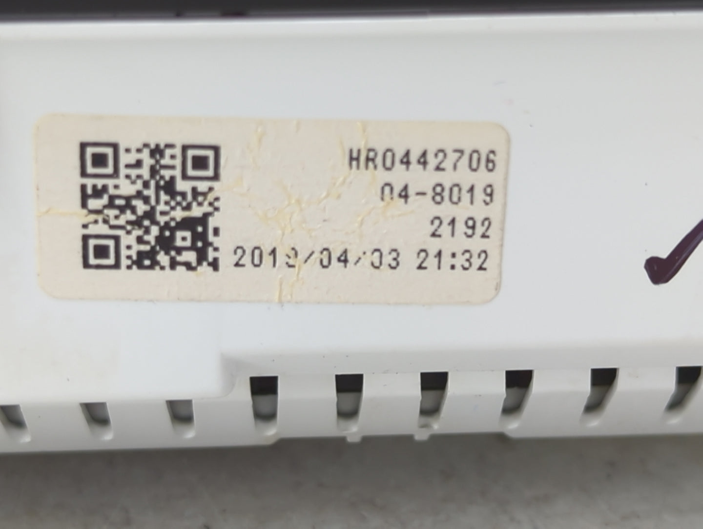 2019-2021 Honda Civic Instrument Cluster Speedometer Gauges P/N:HR0442706 78100-TBA-A119-M1 Fits Fits 2019 2020 2021 OEM Use