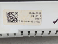 2019-2021 Honda Civic Instrument Cluster Speedometer Gauges P/N:HR0442706 78100-TBA-A119-M1 Fits Fits 2019 2020 2021 OEM Use
