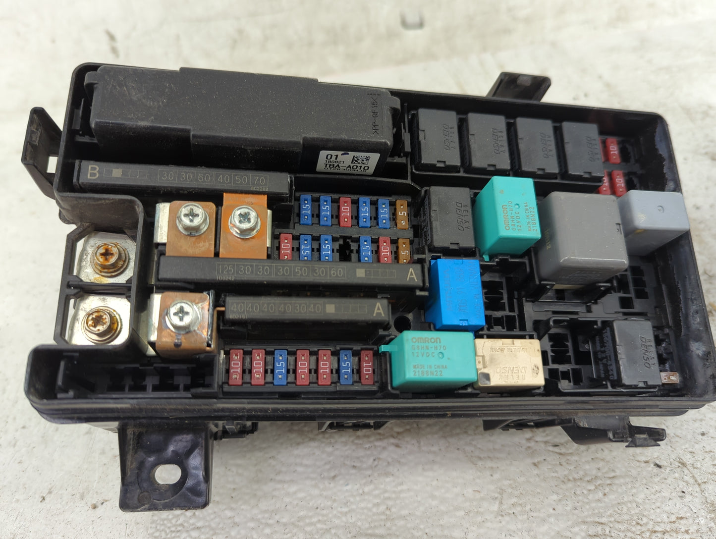 2019-2020 Honda Civic Fusebox Fuse Box Panel Relay Module P/N:TBA-A010 TBA A210 A2 Fits Fits 2019 2020 OEM Used Auto Parts -