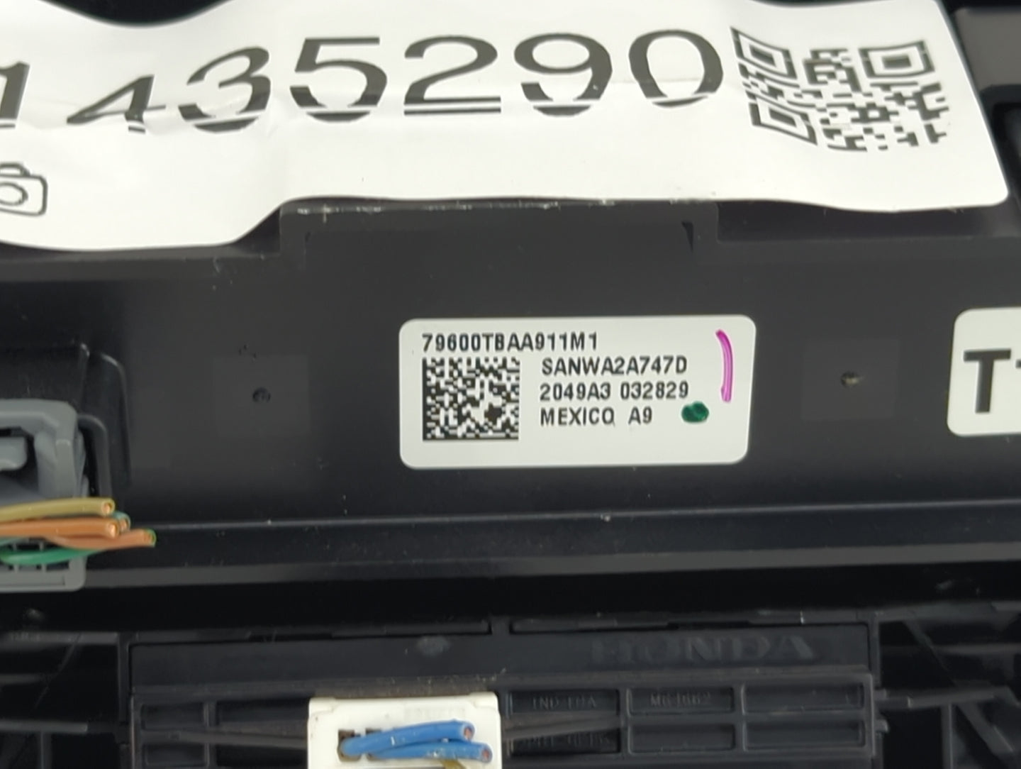 2019-2021 Honda Civic Climate Control Module Temperature AC/Heater Replacement P/N:79600TBAA911M1 SANWA2A747D Fits OEM Used 