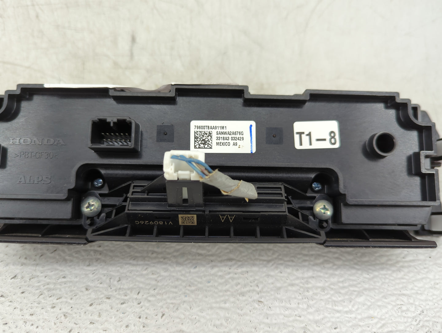 2019-2021 Honda Civic Climate Control Module Temperature AC/Heater Replacement P/N:79600TBAA911M1 Fits Fits 2019 2020 2021 O