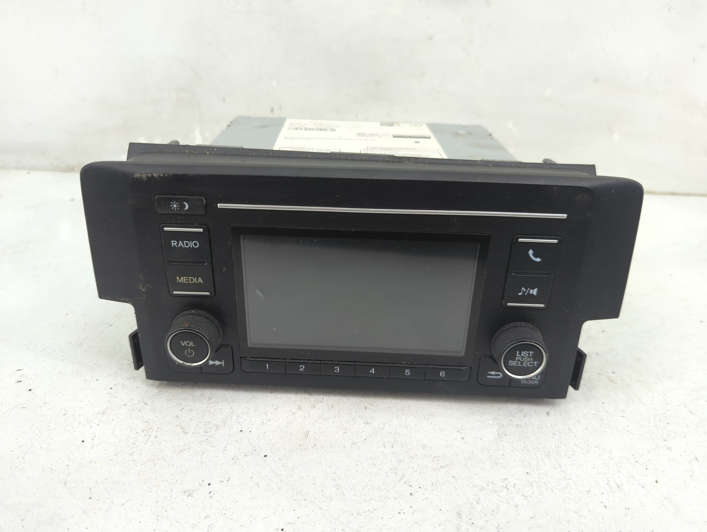 2019-2021 Honda Civic Radio AM FM Cd Player Receiver Replacement P/N:39100-TBA-A41 Fits Fits 2019 2020 2021 OEM Used Auto Pa