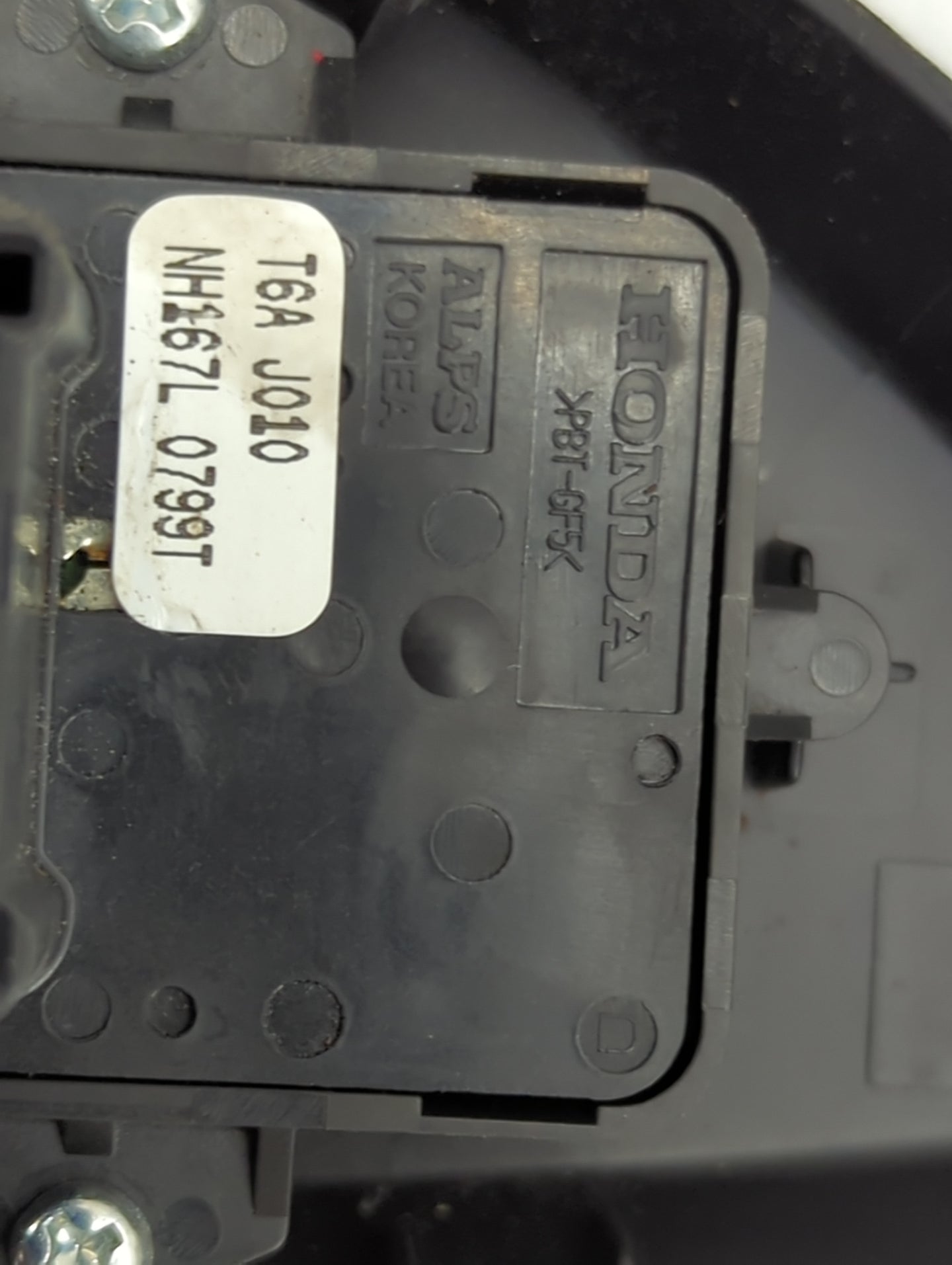 2016-2021 Honda Civic Master Power Window Switch Replacement Driver Side Left P/N:T6A J010 NH167L 0799T Fits OEM Used Auto P