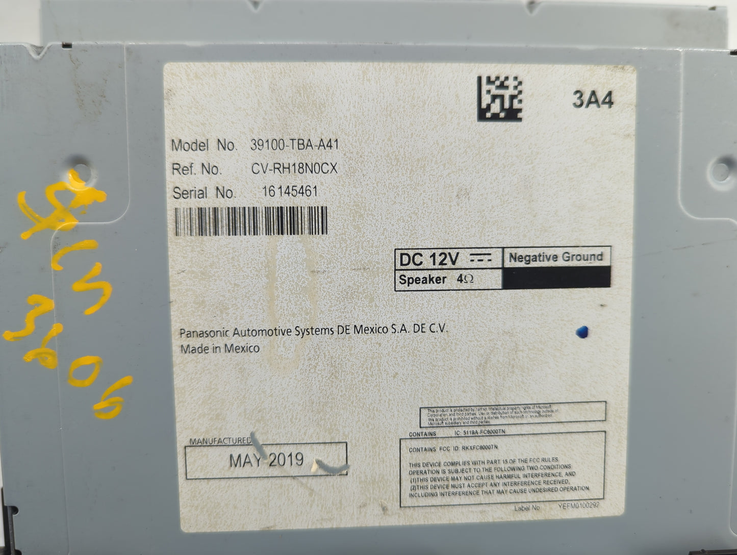 2019-2021 Honda Civic Information Display Screen - Oemusedautoparts1.com