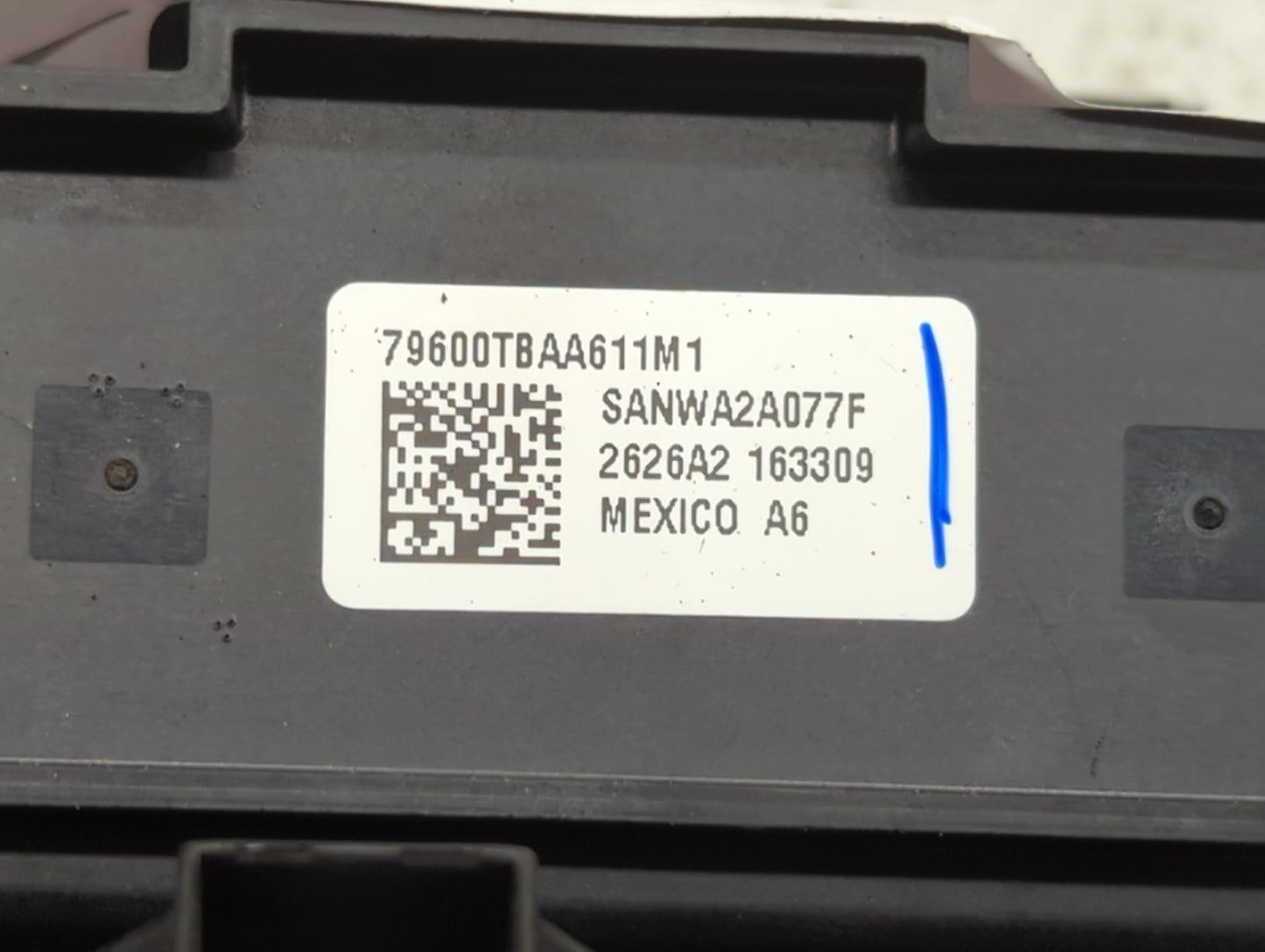 2016-2021 Honda Civic Climate Control Module Temperature AC/Heater Replacement P/N:79600TBAA121M1 SANWA2A614A Fits OEM Used 