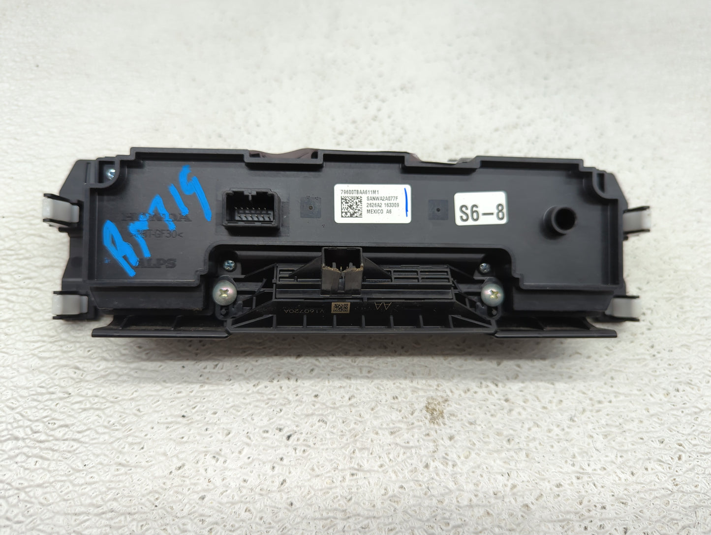 2016-2021 Honda Civic Climate Control Module Temperature AC/Heater Replacement P/N:79600TBAA121M1 SANWA2A614A Fits OEM Used 