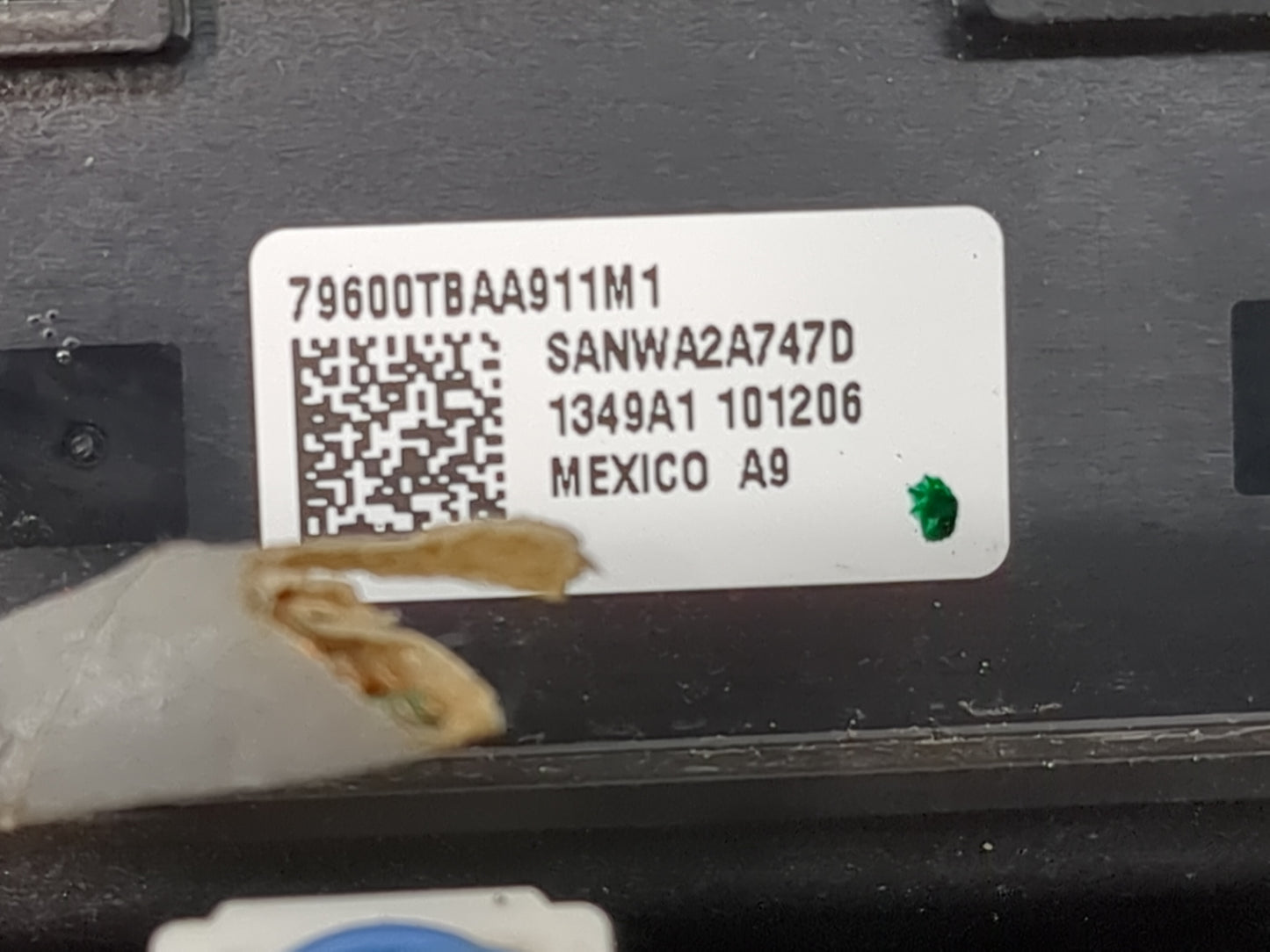 2019-2021 Honda Civic Climate Control Module Temperature AC/Heater Replacement P/N:79600TBAA911M1 SANWA2A747D Fits OEM Used 