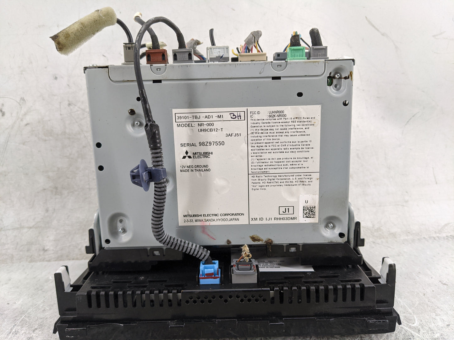 2019-2020 Honda Civic Radio AM FM Cd Player Receiver Replacement P/N:39101-TBJ-AD1-M1 NR-000, UH9CB12-T Fits Fits 2019 2020 