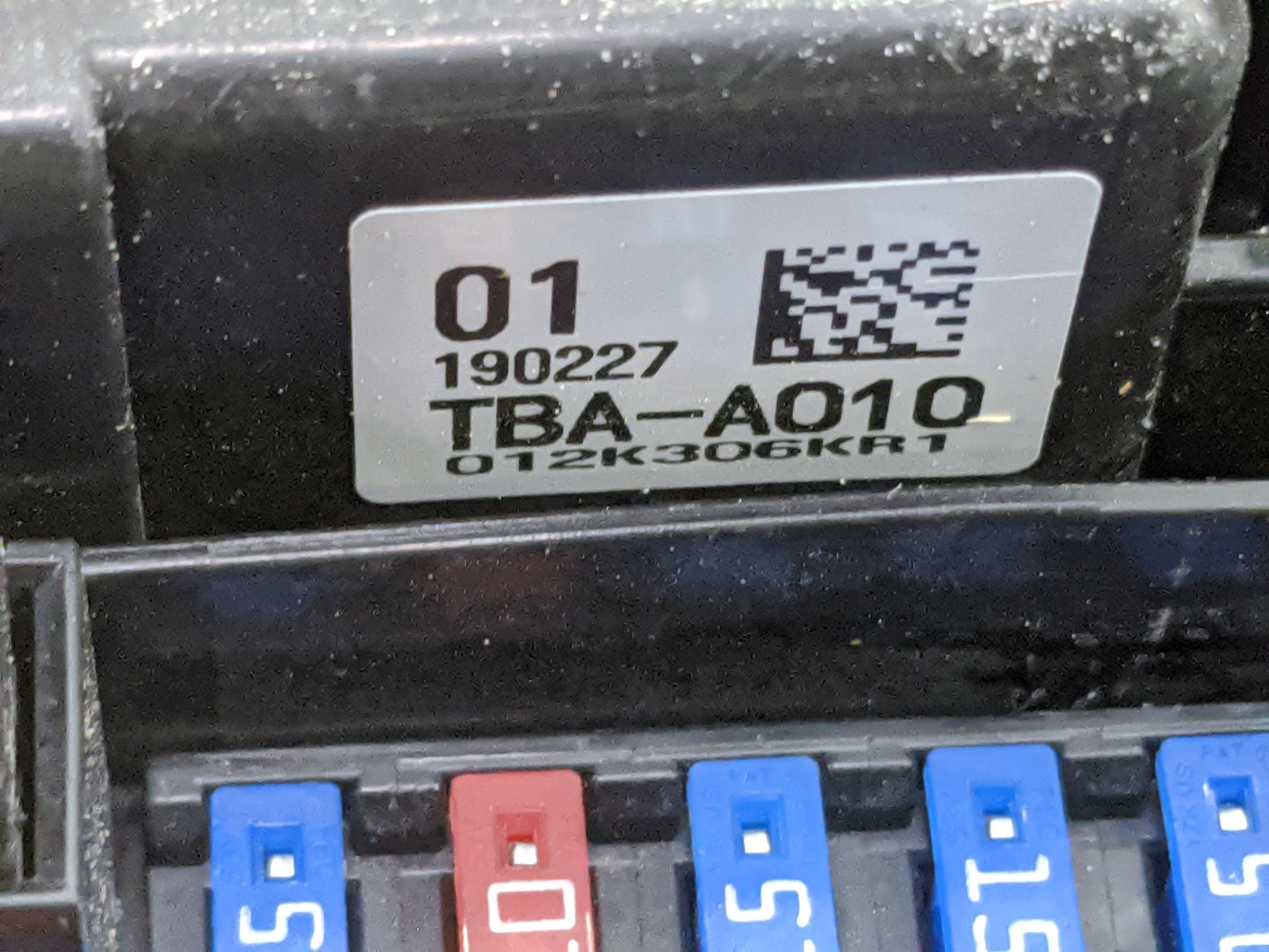 2019-2020 Honda Civic Fusebox Fuse Box Panel Relay Module P/N:TBA-A010 012K306KR1 Fits Fits 2019 2020 OEM Used Auto Parts - 
