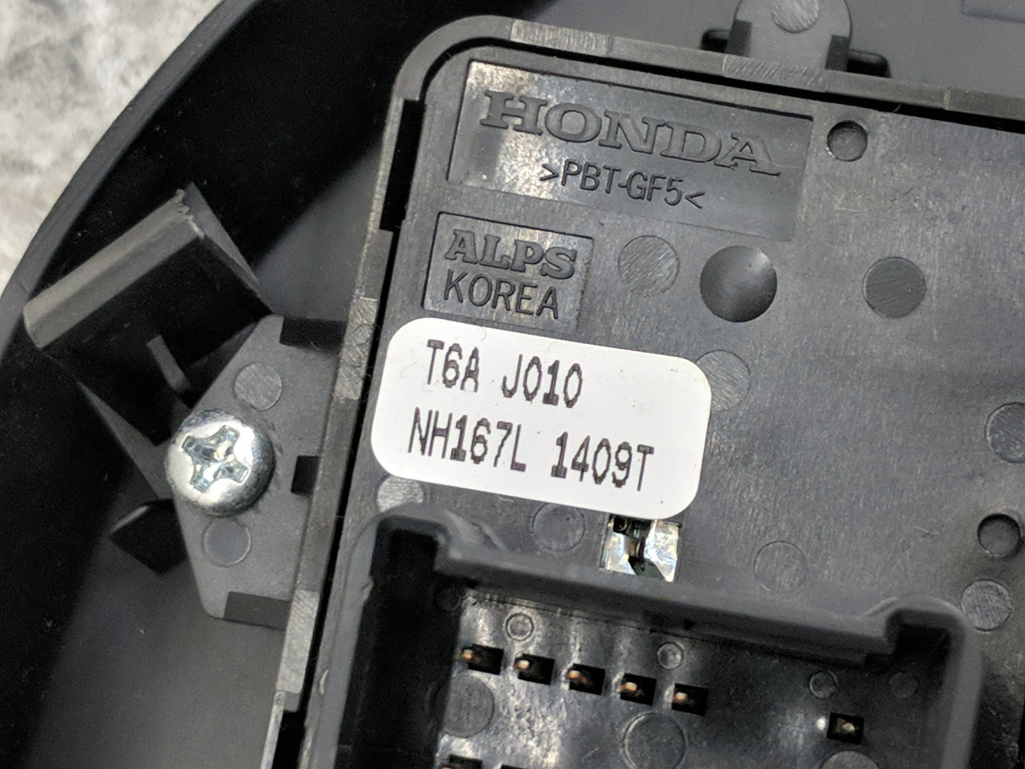 2016-2021 Honda Civic Master Power Window Switch Replacement Driver Side Left P/N:T6A J010 Fits Fits 2016 2017 2018 2019 202