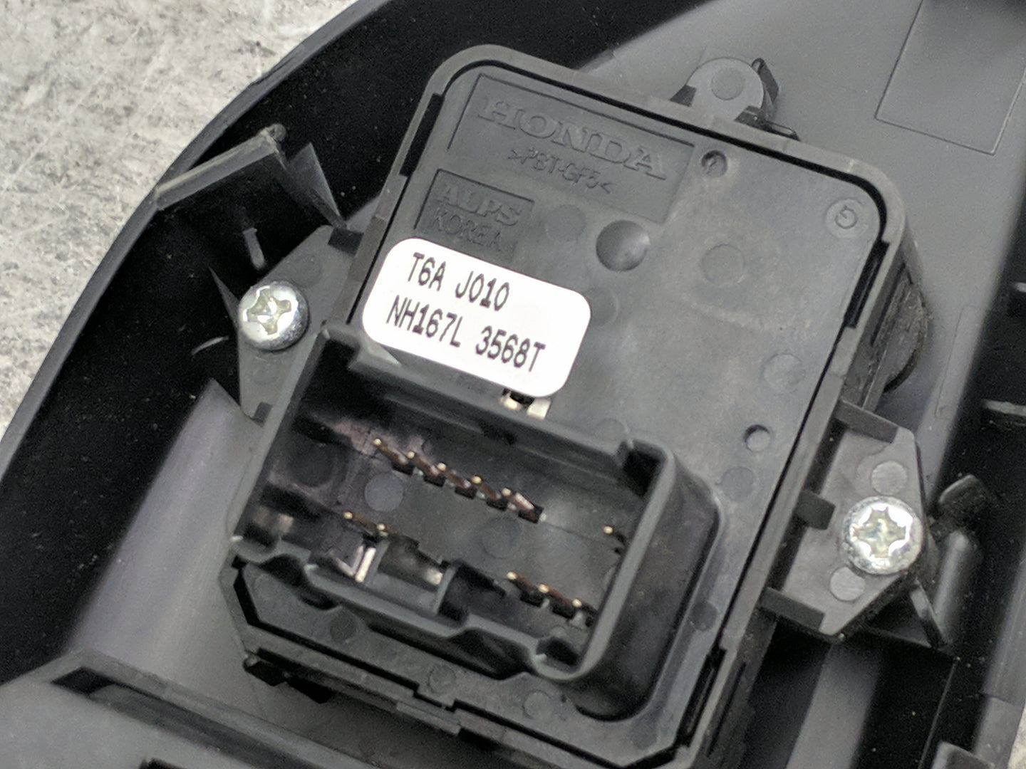 2016-2021 Honda Civic Master Power Window Switch Replacement Driver Side Left P/N:T6A J010 NH167L 3568T Fits OEM Used Auto P