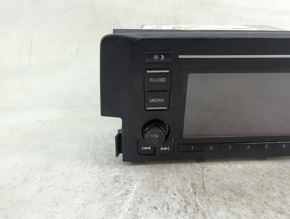 2019-2021 Honda Civic Radio AM FM Cd Player Receiver Replacement P/N:1761B-181126-0586 Fits Fits 2019 2020 2021 OEM Used Aut