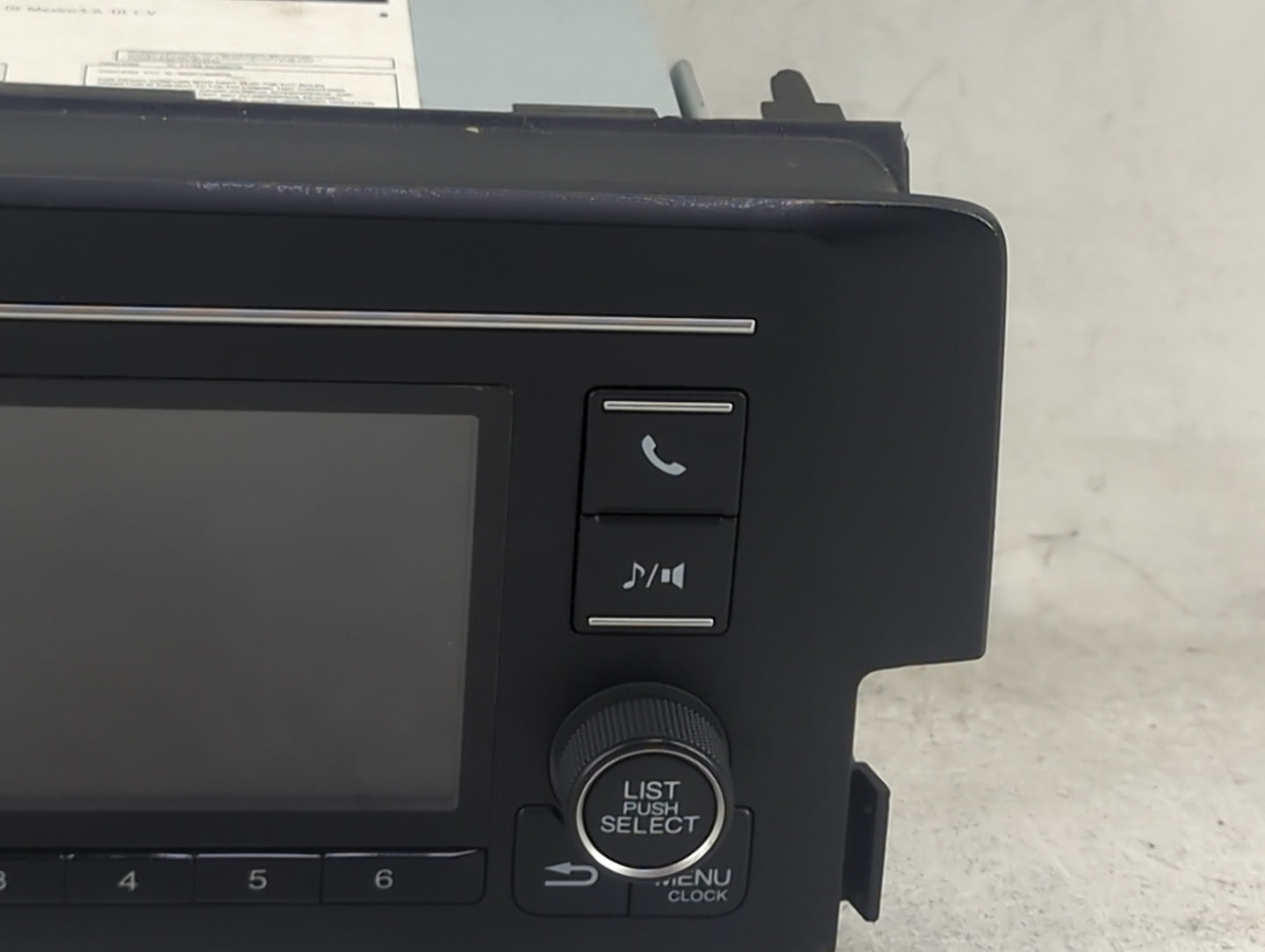 2019-2021 Honda Civic Radio AM FM Cd Player Receiver Replacement P/N:39100-TBA-A41 CV-RH18N0CX Fits Fits 2019 2020 2021 OEM 
