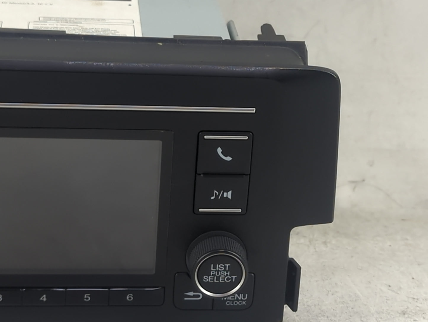 2019-2021 Honda Civic Radio AM FM Cd Player Receiver Replacement P/N:39100-TBA-A41 CV-RH18N0CX Fits Fits 2019 2020 2021 OEM 