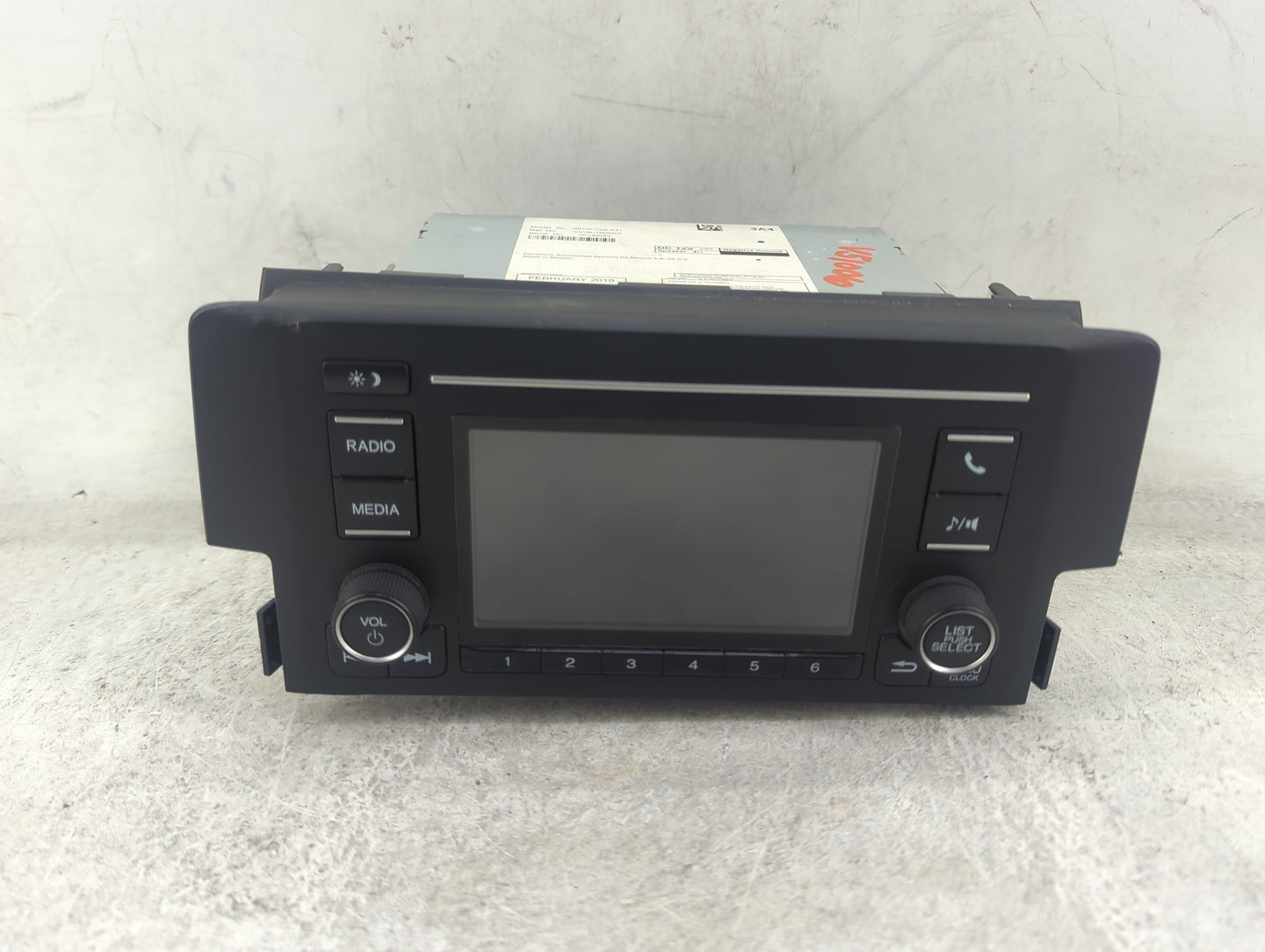 2019-2021 Honda Civic Radio AM FM Cd Player Receiver Replacement P/N:39100-TBA-A41 CV-RH18N0CX Fits Fits 2019 2020 2021 OEM 