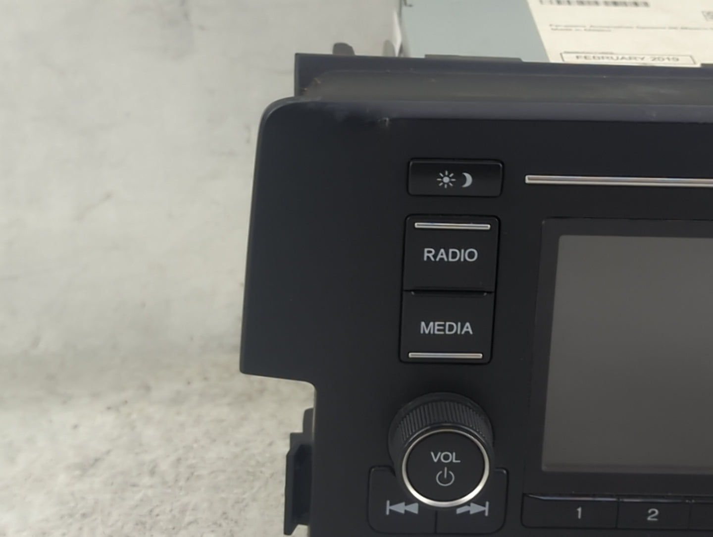 2019-2021 Honda Civic Radio AM FM Cd Player Receiver Replacement P/N:39100-TBA-A41 CV-RH18N0CX Fits Fits 2019 2020 2021 OEM 