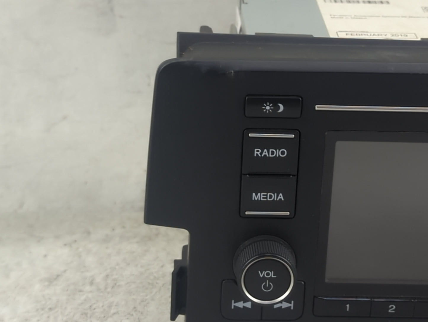2019-2021 Honda Civic Radio AM FM Cd Player Receiver Replacement P/N:39100-TBA-A41 CV-RH18N0CX Fits Fits 2019 2020 2021 OEM 