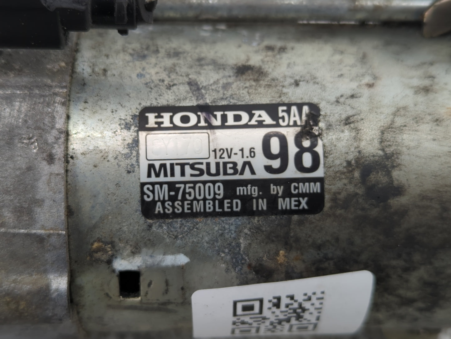 2016-2017 Honda Civic Car Starter Motor Solenoid OEM P/N:SM-75009 Fits Fits 2016 2017 2020 OEM Used Auto Parts - Oemusedauto