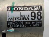 2016-2017 Honda Civic Car Starter Motor Solenoid OEM P/N:SM-75009 Fits Fits 2016 2017 2020 OEM Used Auto Parts - Oemusedauto