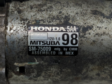 2016-2017 Honda Civic Car Starter Motor Solenoid OEM P/N:SM-75009 Fits Fits 2016 2017 2020 OEM Used Auto Parts