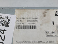 2019-2021 Honda Civic Radio AM FM Cd Player Receiver Replacement P/N:39100-TBA-A41 Fits Fits 2019 2020 2021 OEM Used Auto Pa