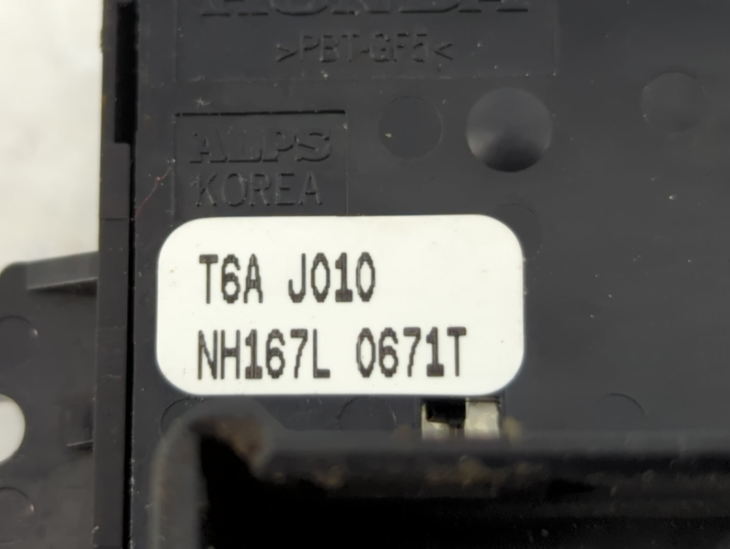 2016-2021 Honda Civic Master Power Window Switch Replacement Driver Side Left P/N:NH167L 0671T T6A J010 Fits OEM Used Auto P