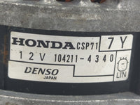 2019 Honda Civic Alternator Replacement Generator Charging Assembly Engine OEM P/N:104211-4340 CSP71 Fits OEM Used Auto Part