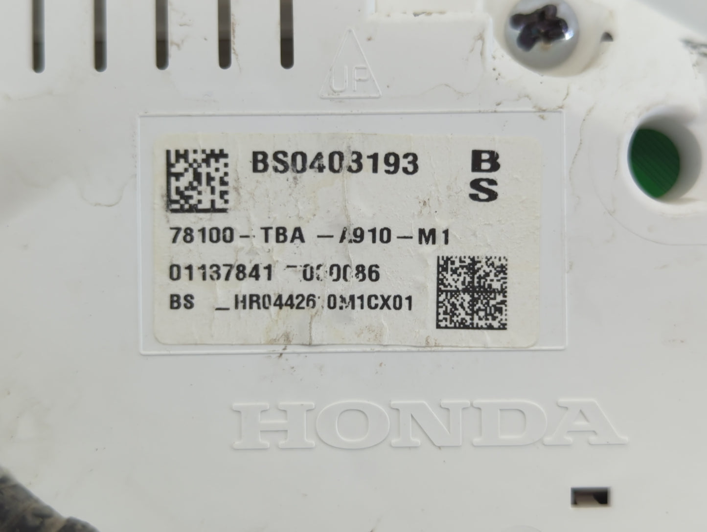 2019 Honda Civic Instrument Cluster Speedometer Gauges P/N:78100-TBA-A910-M1 Fits OEM Used Auto Parts - Oemusedautoparts1.co